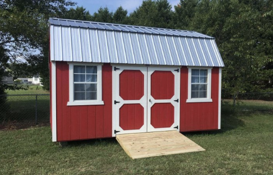 A photo of a Old Hickory red barn sold by Lake Region Trailers & Sheds